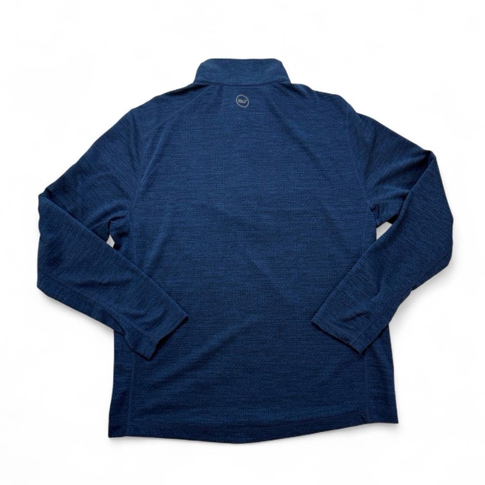 Men’s Vineyard Vines Navy Blur Lightweight Quarter Zip Pullover Pop Trim Size S - Picture 2 of 8